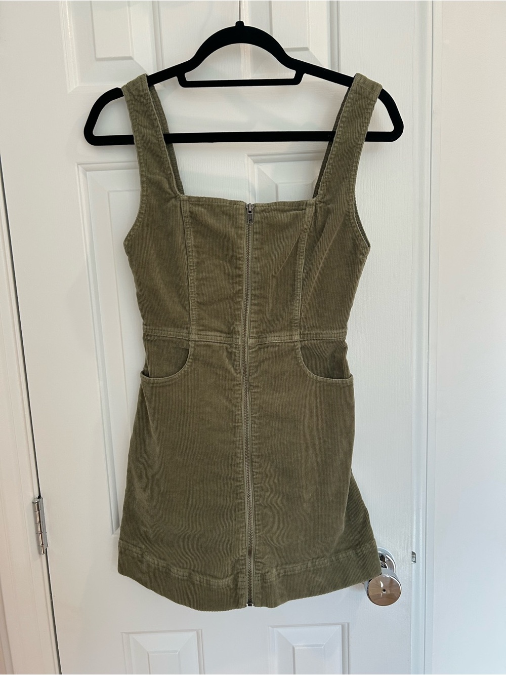 Alice + Olivia Corduroy Olive Mini Dress Size 0